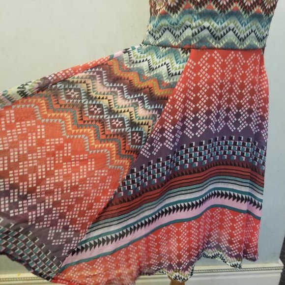 Love Fire mulit-colored flowie dress (280) - Picture 7 of 7